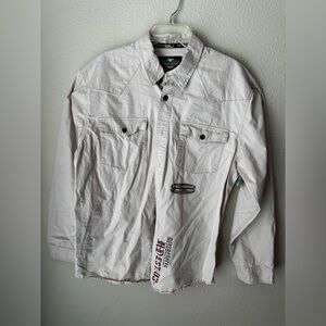 VINTAGE Harley-Davidson Beige Jacket XL